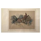 Marjorie C. Bates "Bridge End, Warwick" Print 7.25 x 9.25