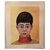 1970 Richard (Redo) Shelton Boy Portrait Art Print 16 x 20