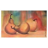 16 x 20 Art Print of Pears Still Life Signed by Artist