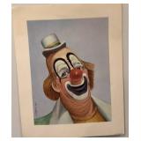 16 x 20 Clown Portrait Art Print by Emmett Kelly Jr.