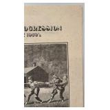 The American Progression Art Exhibit Poster 1978 with Foxing 16.5 x 21.5 in