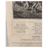 The American Progression Art Exhibit Poster 1978 with Foxing 16.5 x 21.5 in