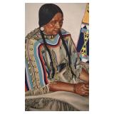 Winold Reiss Native American Portrait Print 14x11 Great Northern Ry Art