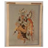 Lot of 5 Woody Crumbo Native American Dance Art Prints 10.5 x 13 Inches