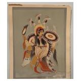 Lot of 5 Woody Crumbo Native American Dance Art Prints 10.5 x 13 Inches