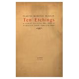 1925 Plantin-Moretus Museum Ten Etchings by Albert Geudens Portfolio