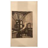 1925 Plantin-Moretus Museum Ten Etchings by Albert Geudens Portfolio