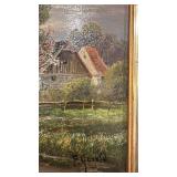 Framed Landscape Oil Painting Signed 16 x 11.5 Inches