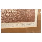 Signed Limited Edition Framed Print Princess Kaiulani by Daryl Waller 1980