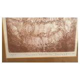 Signed Limited Edition Framed Print Princess Kaiulani by Daryl Waller 1980