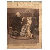 17 x 20 Signed Vintage Doctor and Child Print by Medcalf