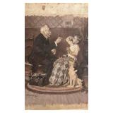 17 x 20 Signed Vintage Doctor and Child Print by Medcalf