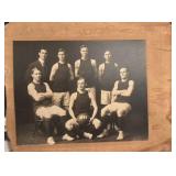 1911 Winthrop Lewis College Basketball Team Photo with Original Mat
