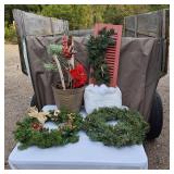 Decorations including Wreaths and Artificial Plant