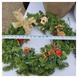 Decorations including Wreaths and Artificial Plant