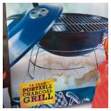 Charcoal Briquettes, 14 Inch Portable Charcoal Grill, and Insulated Cooler Bag