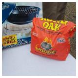 Charcoal Briquettes, 14 Inch Portable Charcoal Grill, and Insulated Cooler Bag