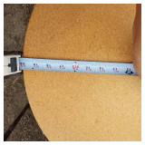 Round Wooden Tabletop with Legs