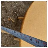 Round Wooden Tabletop with Legs