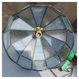 Colored Glass Hanging Lamp with Chain