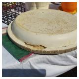 Garden tools and accessories including planters, bird feeders, and garden tools