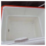 Cooler Set including Two Coolers and One Blue Water Dispenser