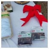 Christmas Decorations and Accessories including LED Lights, Santa Figures, and Garlands