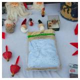 Christmas Decorations and Accessories including LED Lights, Santa Figures, and Garlands