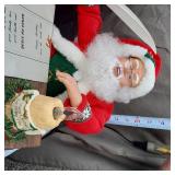Animated Musical Writing Santa with Box