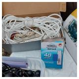 Lot of Camping and Outdoor Items including Coleman Lantern, Weber Lighter Cubes, and Thermacell Refills