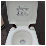 Thetford Porta Potti 135 Fresh Water Flush Portable Toilet, Coleman Lanterns, and Tent Poles
