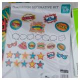 Foldmade and Pen+Gear Office Supplies including Trapper Keeper, Laptop Document Sleeve, and Classroom Decorative Kits