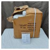 Disposable Plastic Aprons, Box of 300 with Unknown Quantity Removed, Appears Nearly Full