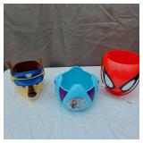 Halloween Trick-or-Treat Buckets Featuring Popular Characters