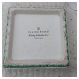 Claire Burke Holiday Collectibles 2001 Plate, Santa Tapestry, and Decorative Items