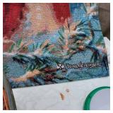 Claire Burke Holiday Collectibles 2001 Plate, Santa Tapestry, and Decorative Items