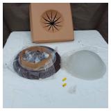Ceiling Light Fixture Kit including Glass Dome