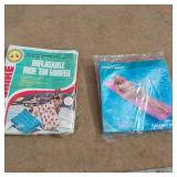 Inflatable Water Toys and Accessories including Havasu Towable Tube, Neon Frosted Mat, and Inflatable Ride 