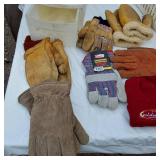 Work Gloves and Storage Bins