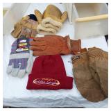 Work Gloves and Storage Bins