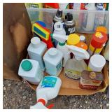 Assorted household and garden chemical supplies