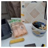 Tile Pack, Paint Trays, Rollers, and Brushes