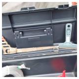 Assorted Tools and Hardware Bundle including Clear Vinyl Tubing, Deck Plan Bracket, and PVC Elbows