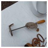 Lot of  Kitchen Utensils and Enamelware Bedpan