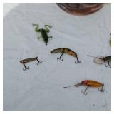Minnow Bucket and Fishing Lures