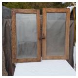 Glass Doors Off Antique Furniture Piece