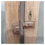 Glass Doors Off Antique Furniture Piece