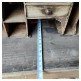 Antique Wooden Secretary Desk in Partial Restoration