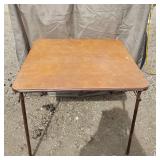 Folding Table with Metal Legs