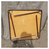 Folding Table with Metal Legs